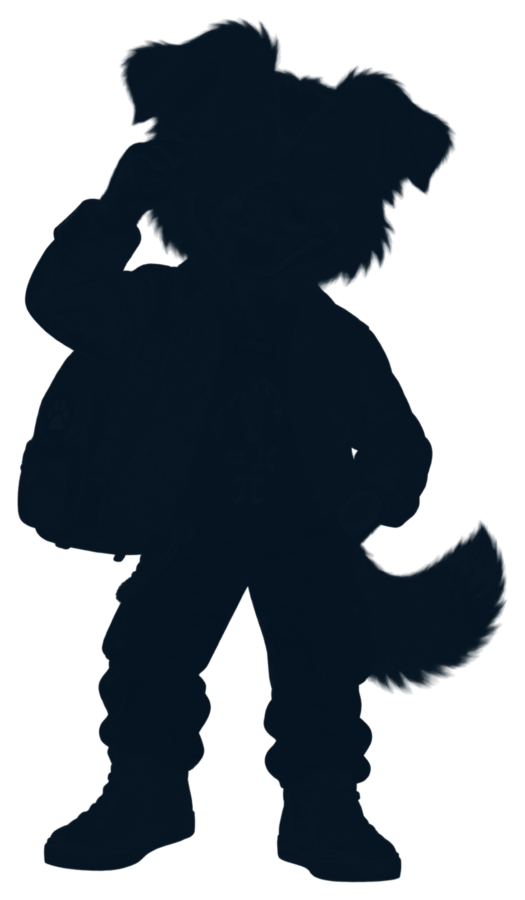 Silhouette of May’s teaching mascot, not introduced yet