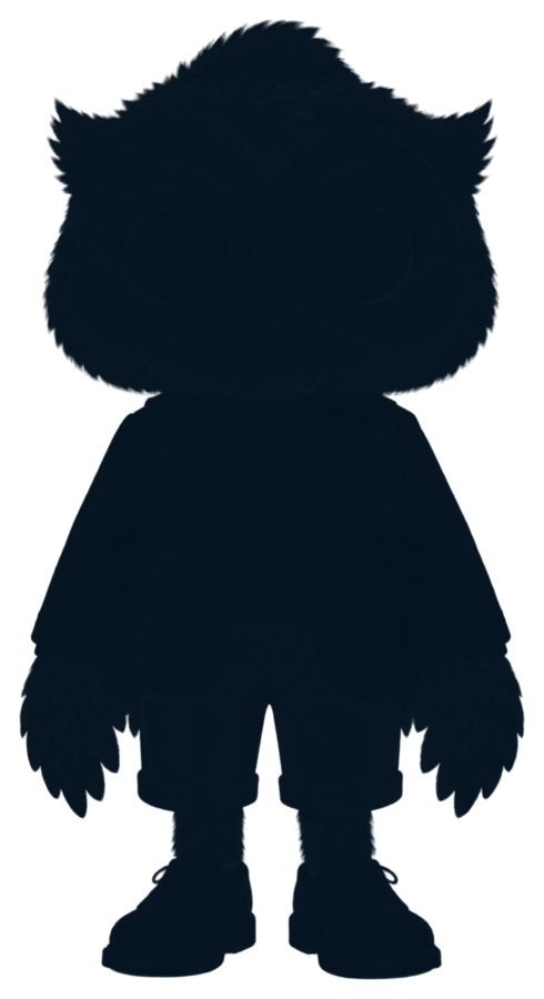 Silhouette of December’s teaching mascot, not introduced yet