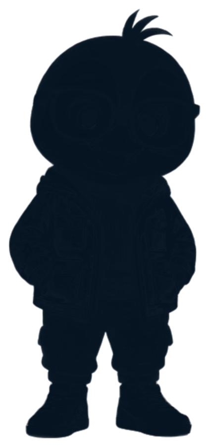 Silhouette of January’s teaching mascot, not introduced yet