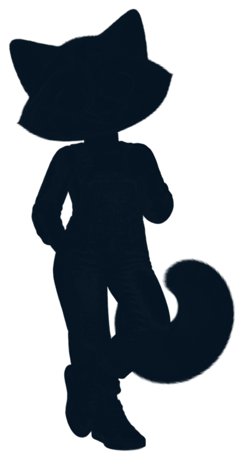 Silhouette of April’s teaching mascot, not introduced yet
